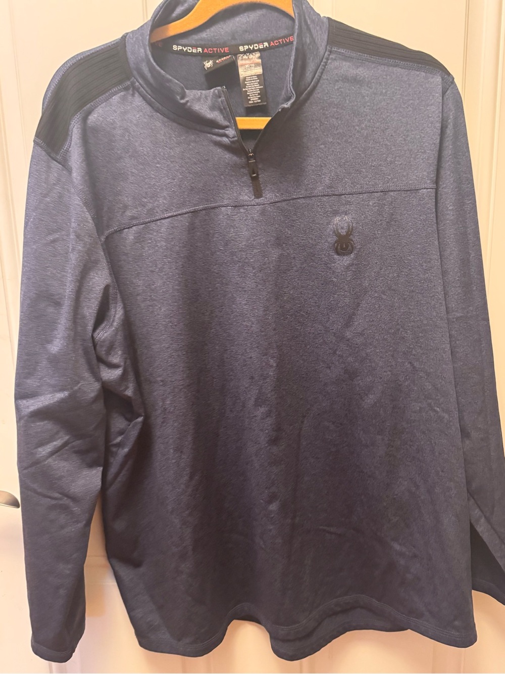 Spyder Active navy heather quarter-zip pullover